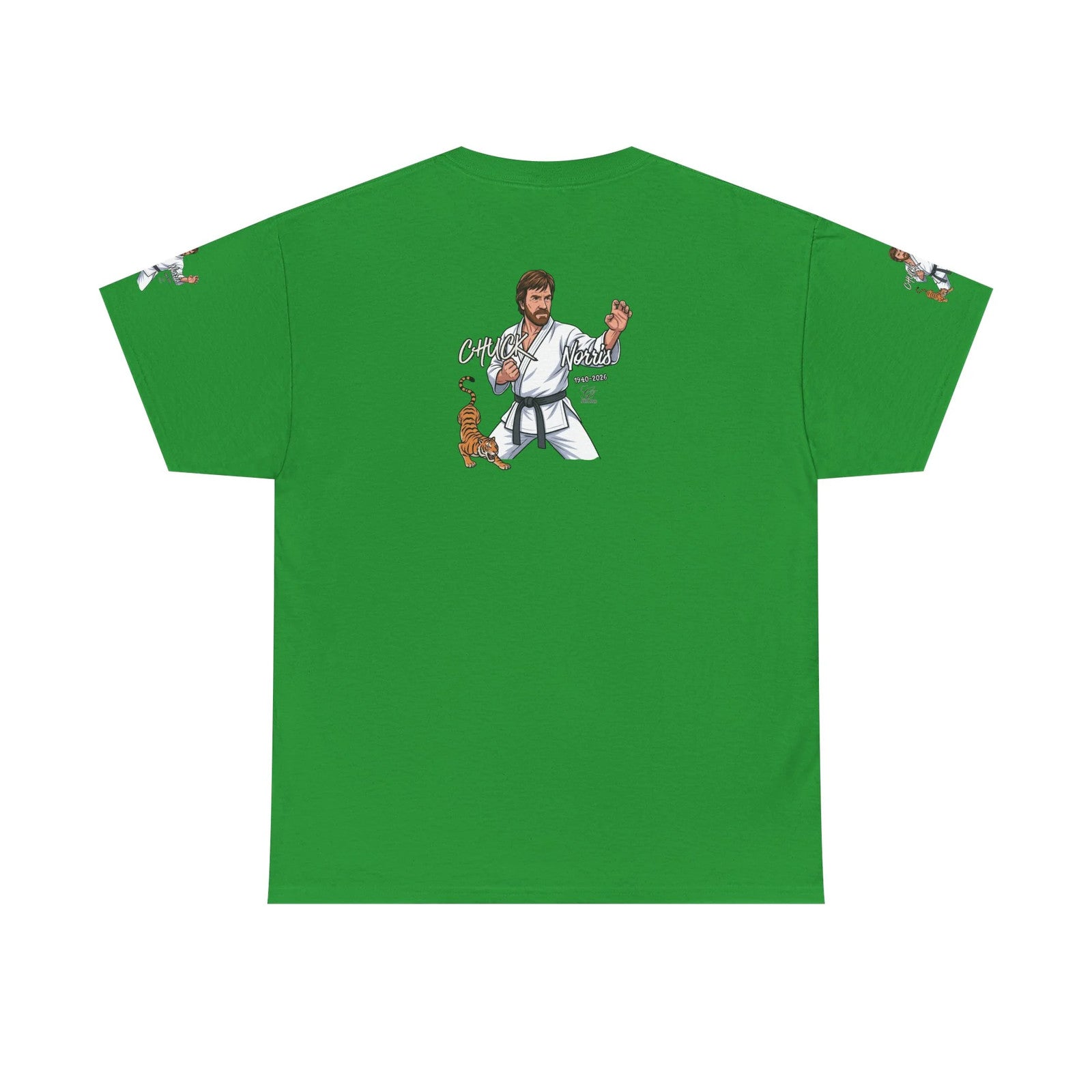 Chuck Norris Karate Pose T-Shirt | Tiger Illustration, Martial Arts Tee by GT