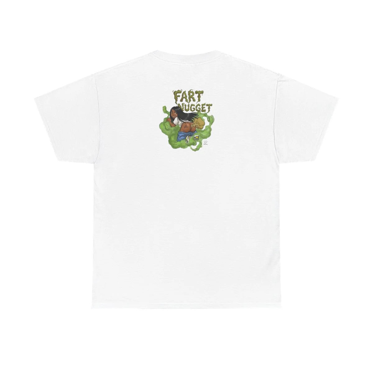 Fart Nugget Ebony Girl Unisex Heavy Cotton Tee by GT Artland