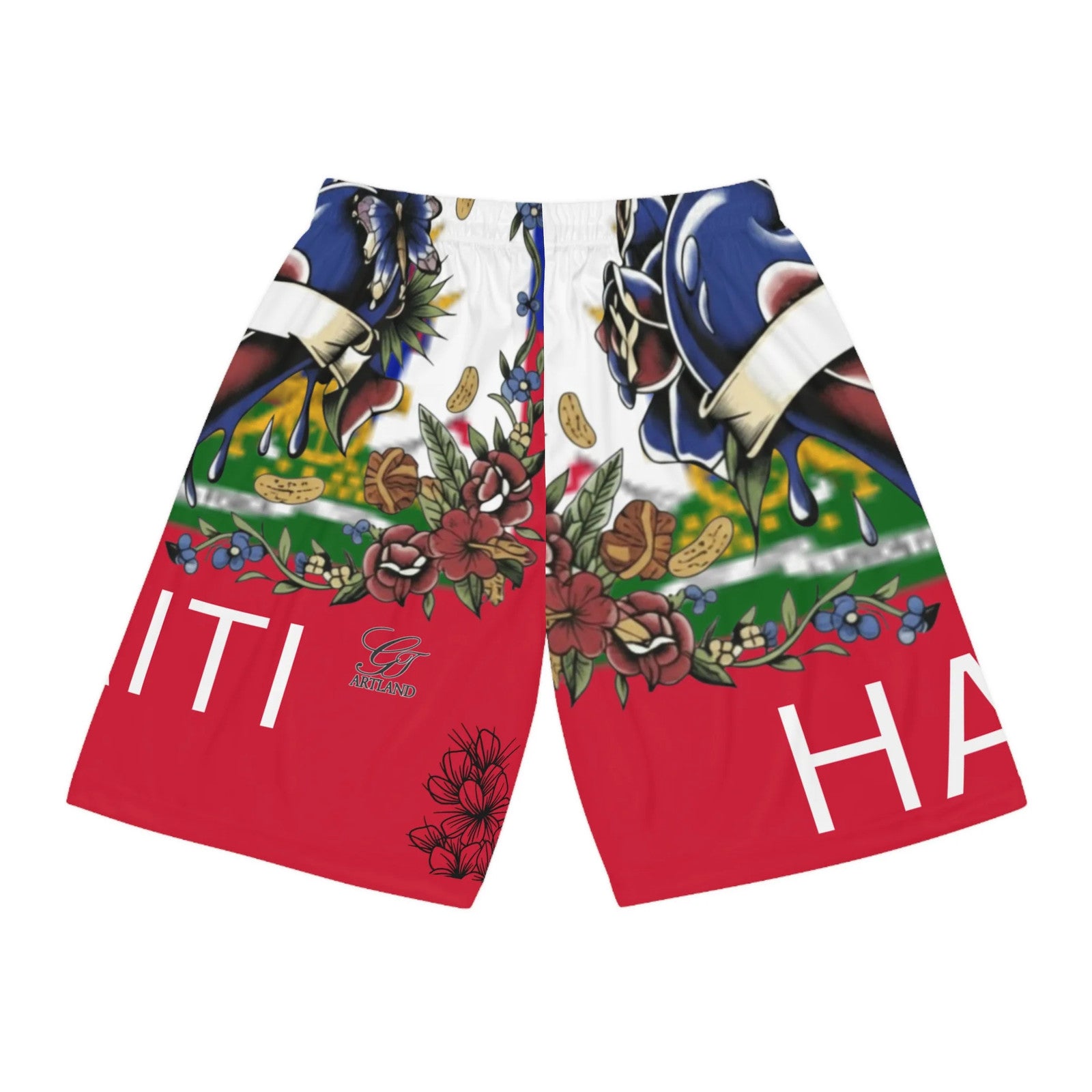 Haitian Pride Basketball Shorts | Print by GT Artland