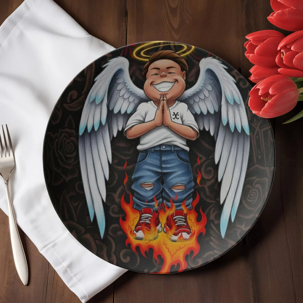 Angel Boy Praying 10” Plate by GT Artland