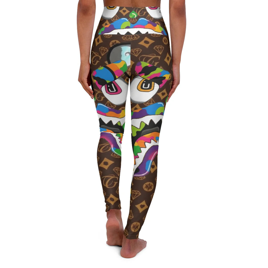 Gape Designer Swag High Waisted Yoga Leggings by GT Artland
