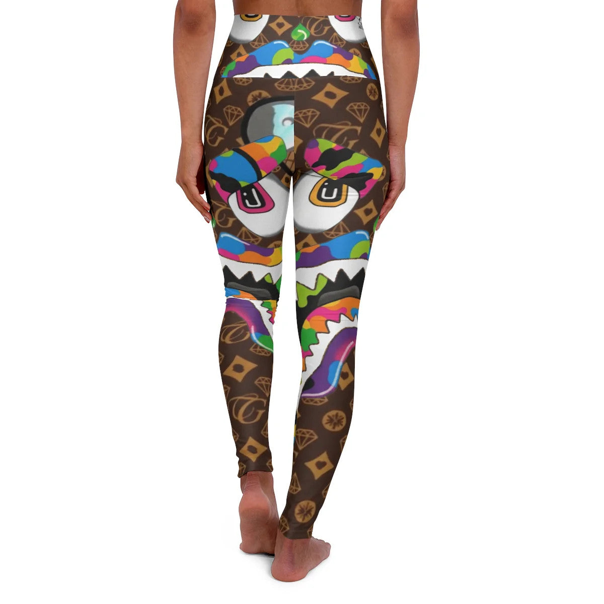 Gape Designer Swag High Waisted Yoga Leggings by GT Artland