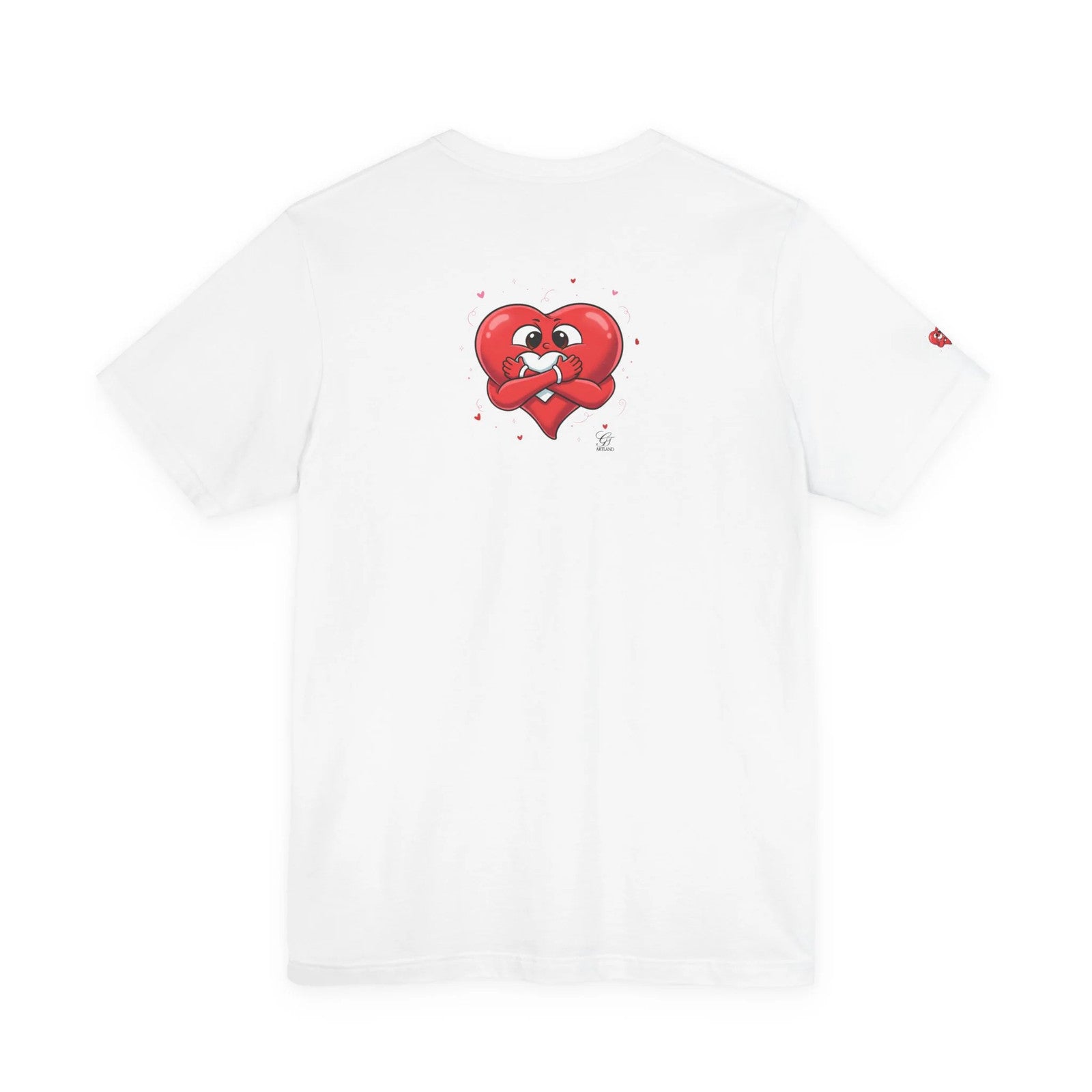 Cute Heart Holding Heart Love Unisex Jersey Short Sleeve Tee by GT Artland