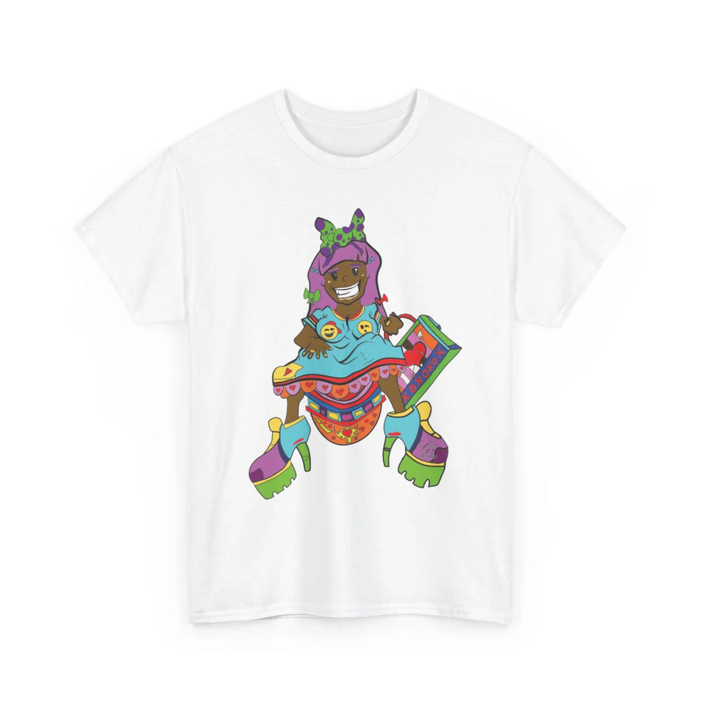 Ebony Designer urban girl Unisex style Heavy Cotton Tee BY GT ARTLAND