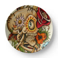 Sugar Skull Vintage Classic 10” Plate by GT Artland