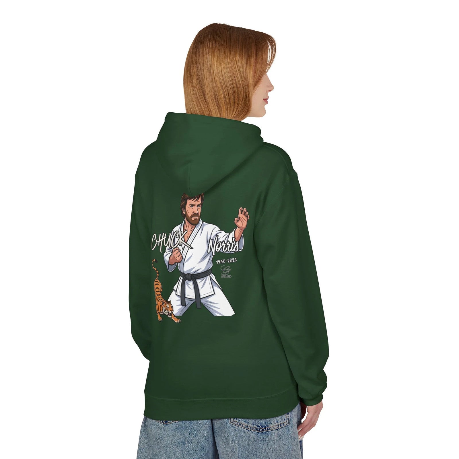 Chuck Norris Karate Hoodie | Martial Arts, Tiger Illustration by GT Artland