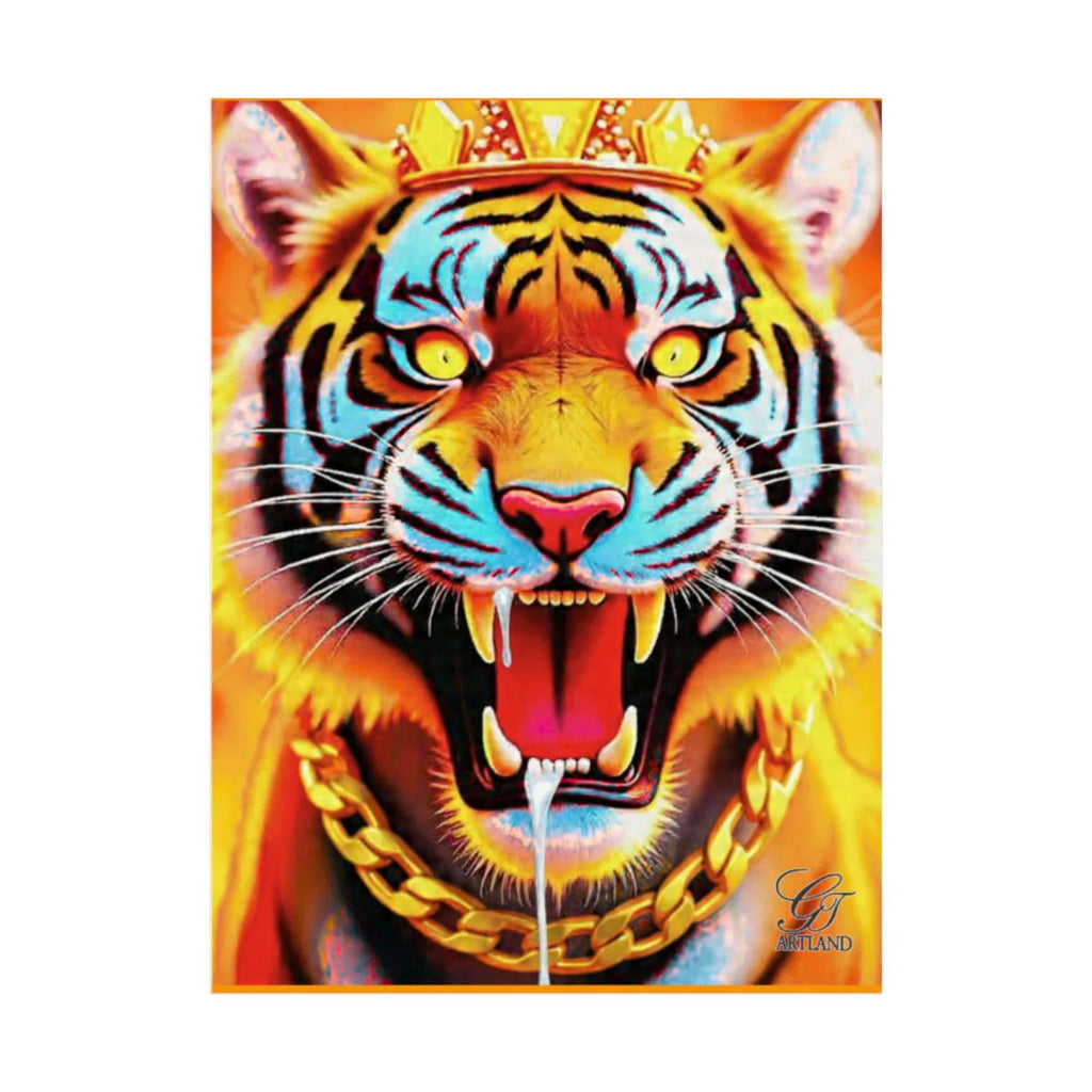 King Tiger GT Hungry Designer Edtion Lavish Matte Vertical Posters by GT Artland