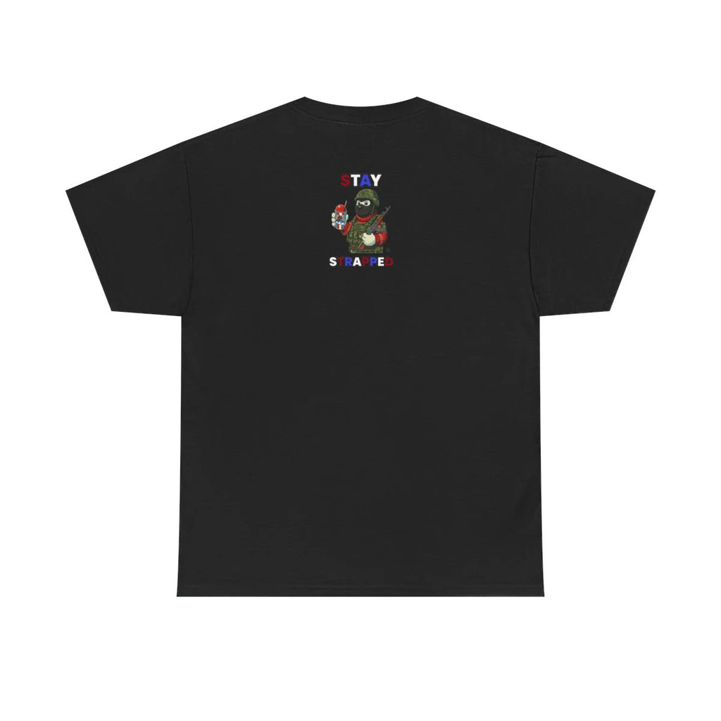 STAY STRAPPED USA ICE Military Bear Unisex Heavy Cotton Tee BY GT ARTLAND