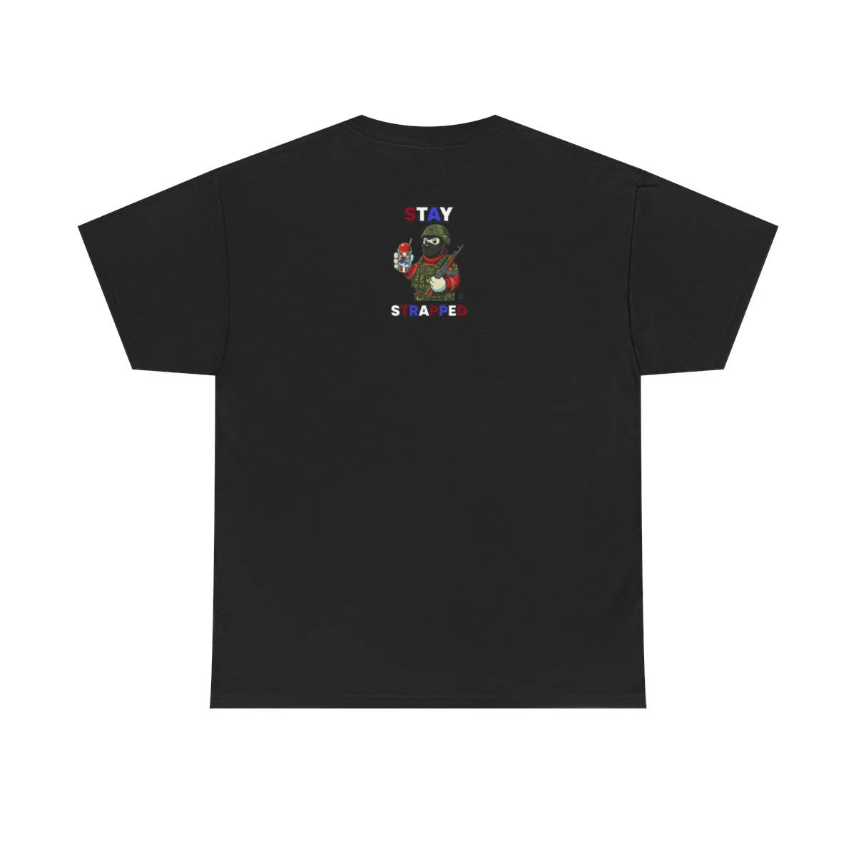 STAY STRAPPED USA ICE Military Bear Unisex Heavy Cotton Tee BY GT ARTLAND