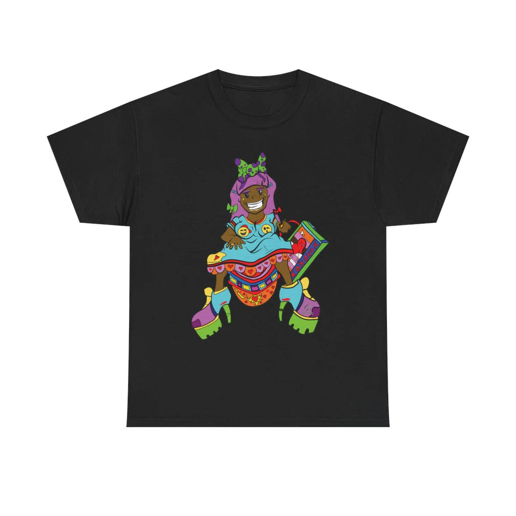 Ebony Designer urban girl Unisex style Heavy Cotton Tee BY GT ARTLAND