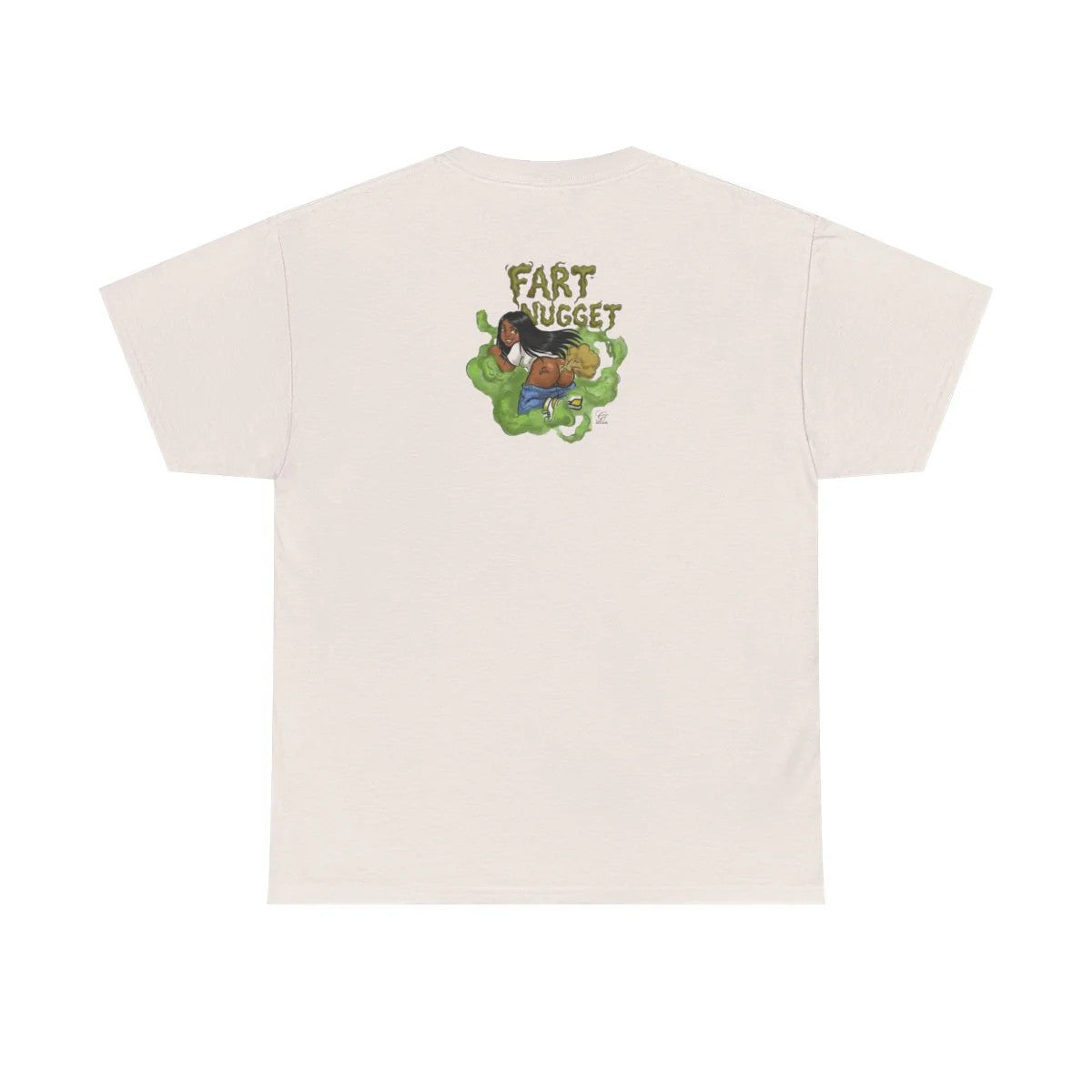 Fart Nugget Ebony Girl Unisex Heavy Cotton Tee by GT Artland