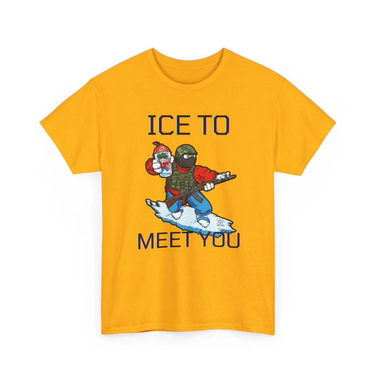 ICE To Meet You Funny Ice Unisex Heavy Cotton Tee by GT Artland
