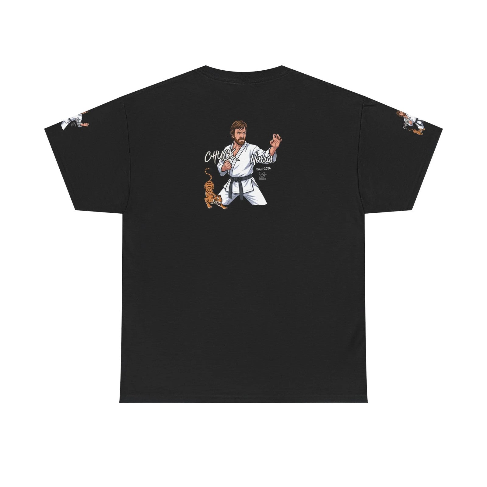 Chuck Norris Karate Pose T-Shirt | Tiger Illustration, Martial Arts Tee by GT