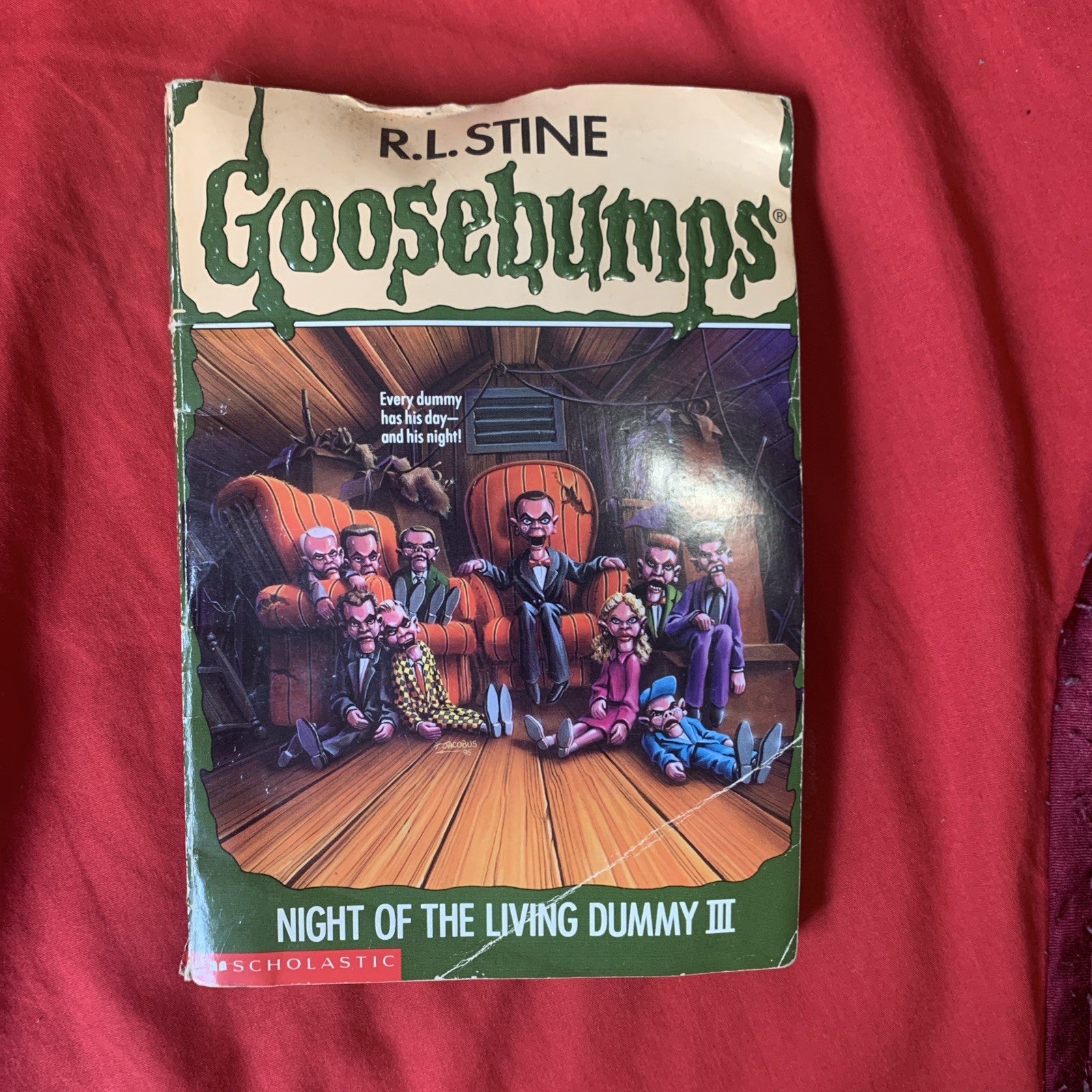 Goosebumps #40 Night of the Living Dummy III 3 RL Stine  First Print No Cards