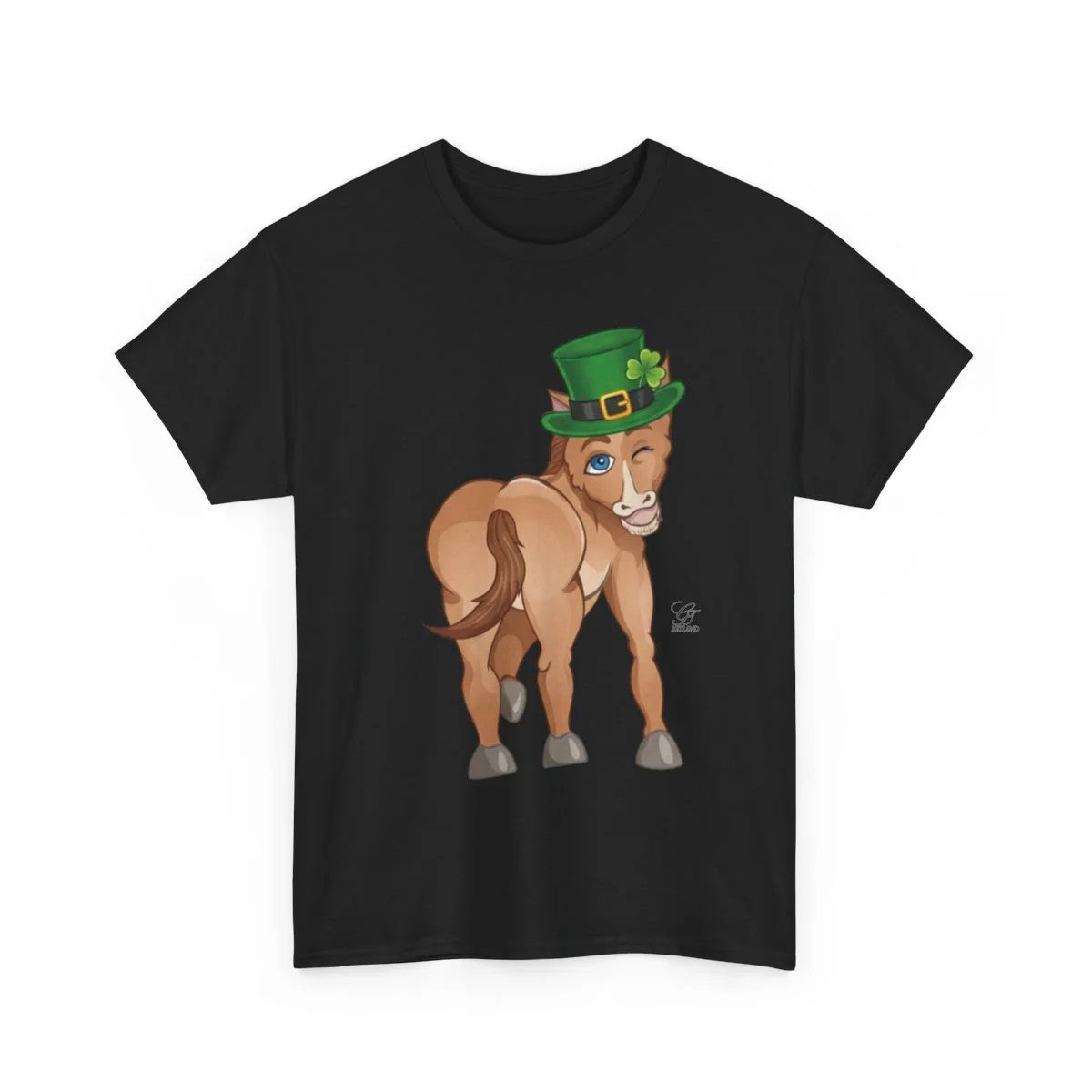 Year Of The Horse St Patricks Leprechaun Theme Unisex Heavy Cotton Tee BY GT