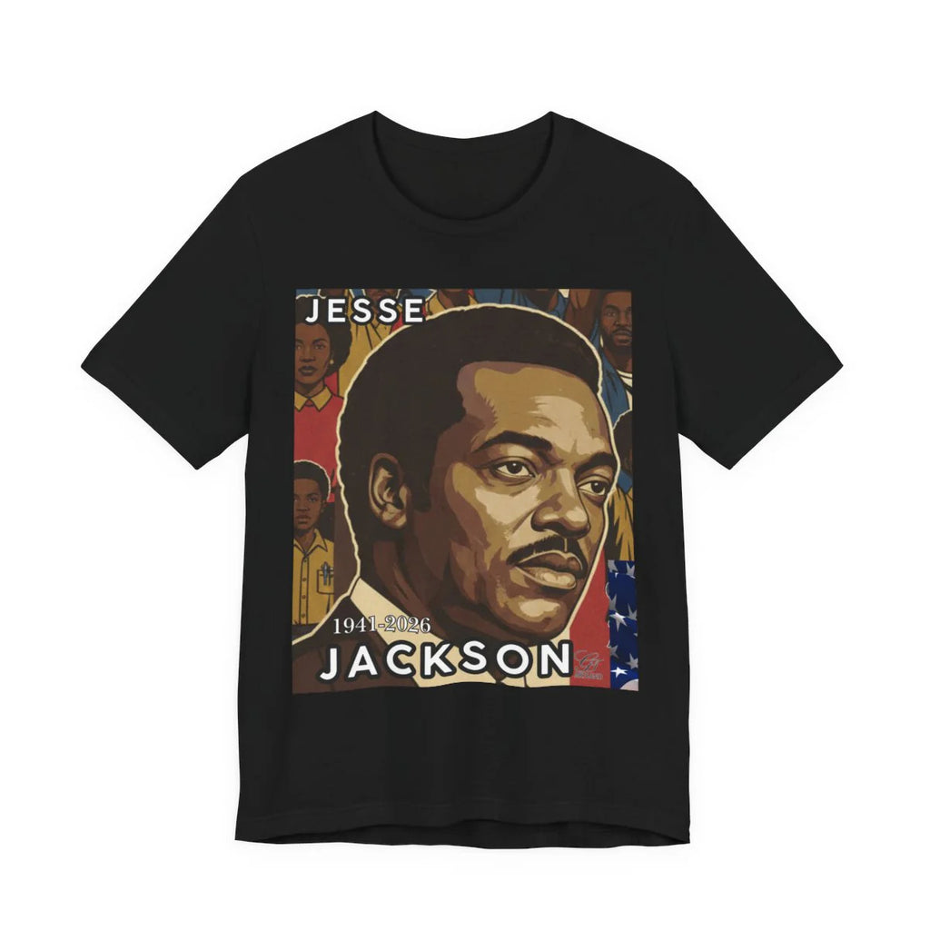 Historical Jesse Jackson Legacy Tribute with Titled 1941-2026 Afro Style Unisex