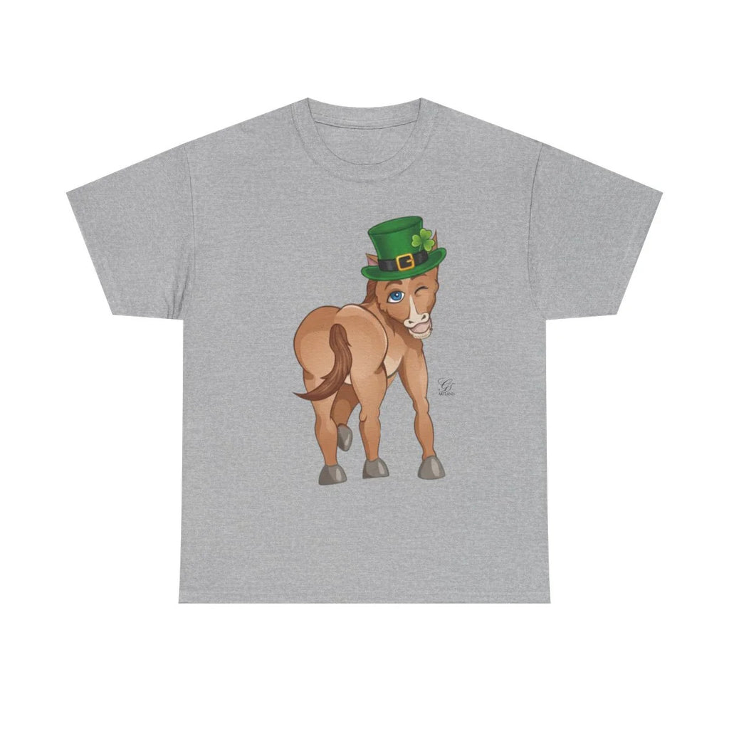 Year Of The Horse St Patricks Leprechaun Theme Unisex Heavy Cotton Tee BY GT