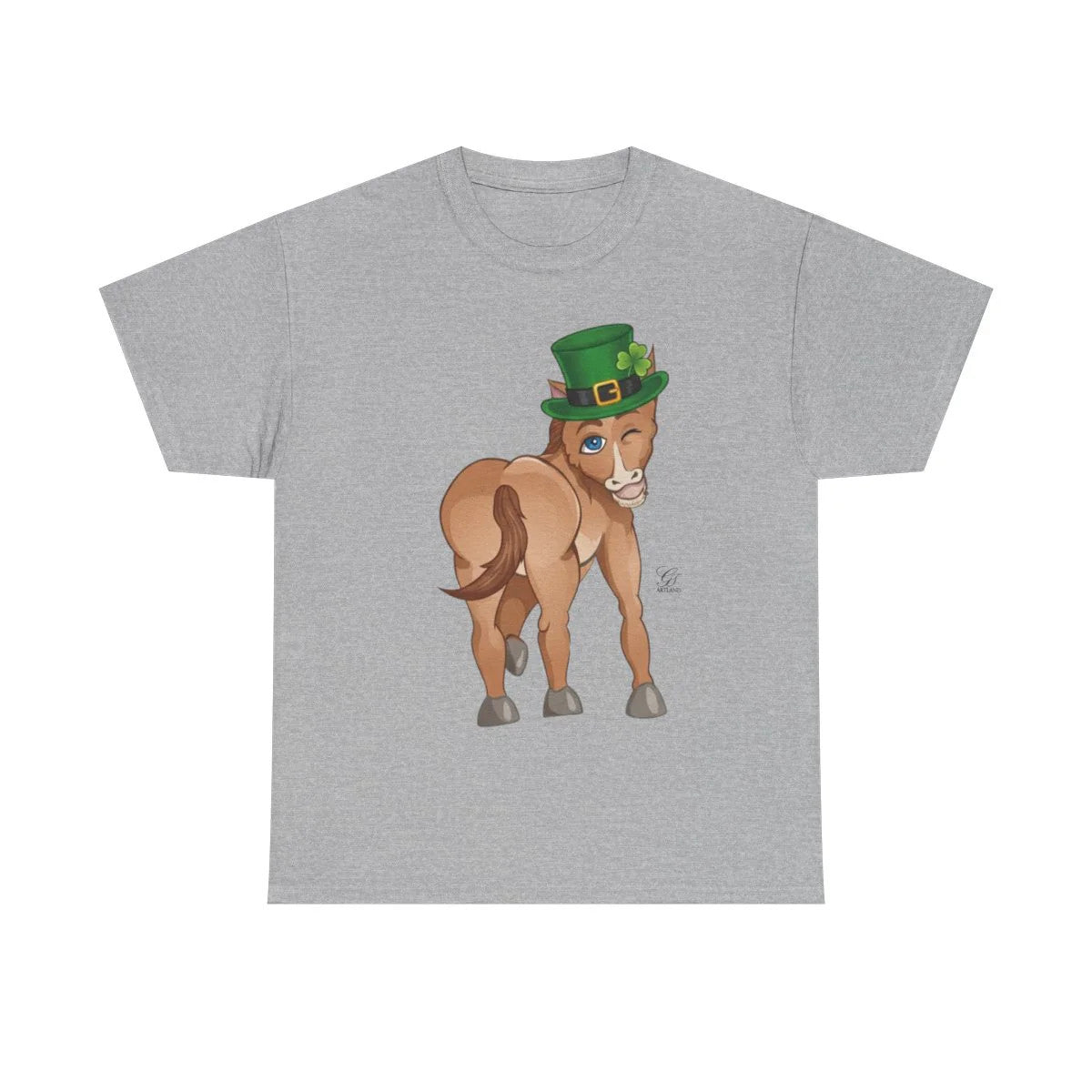 Year Of The Horse St Patricks Leprechaun Theme Unisex Heavy Cotton Tee BY GT