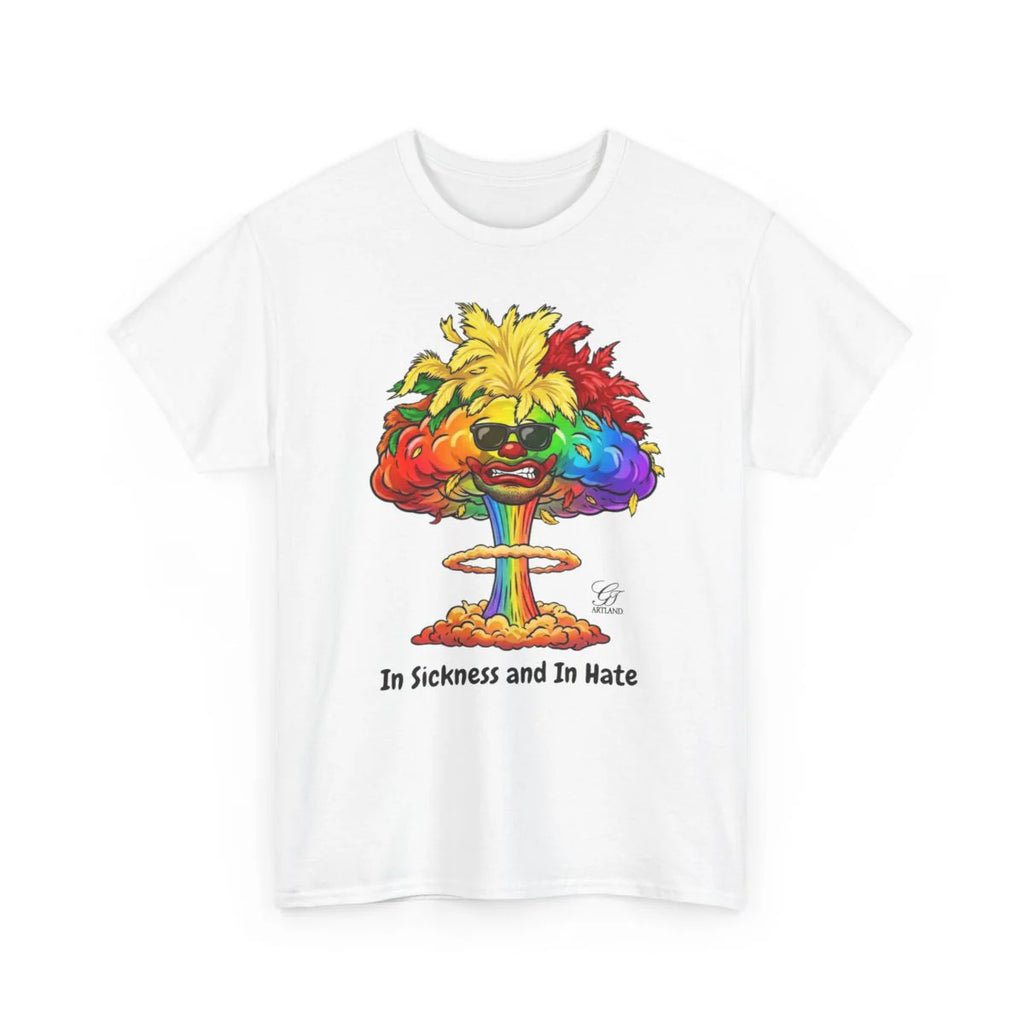 Mushroom Cloud GT Soldier "in sickness and in hate" Unisex Heavy Cotton Tee by