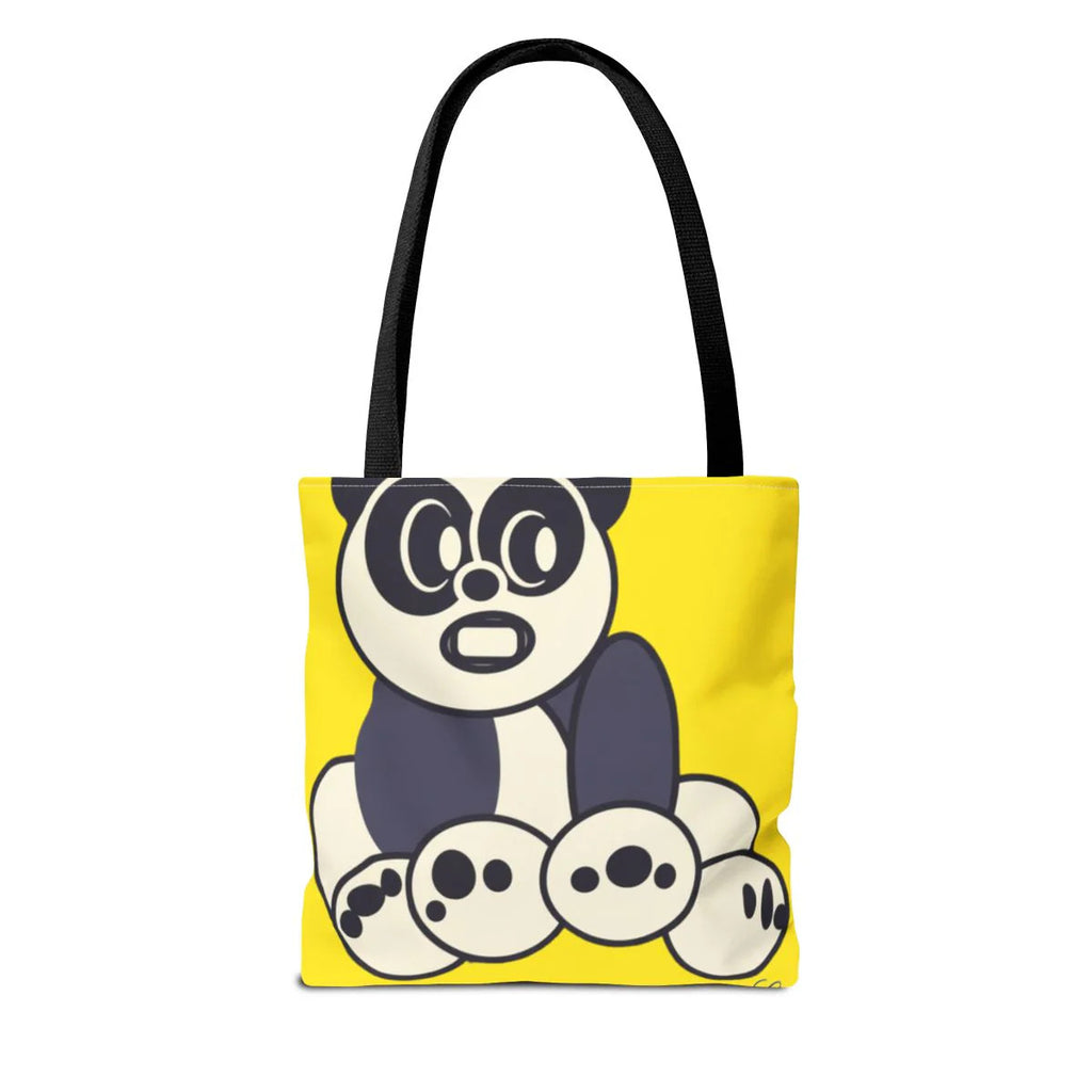 Urban Panda GT Lucky Yellow Designer Tote Bag Designer | All-Over Print by GT