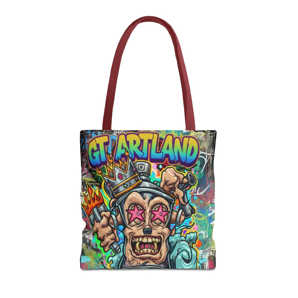 Spray Can King Art God Designer Tote Bag Designer | All-Over Print by GT Artland
