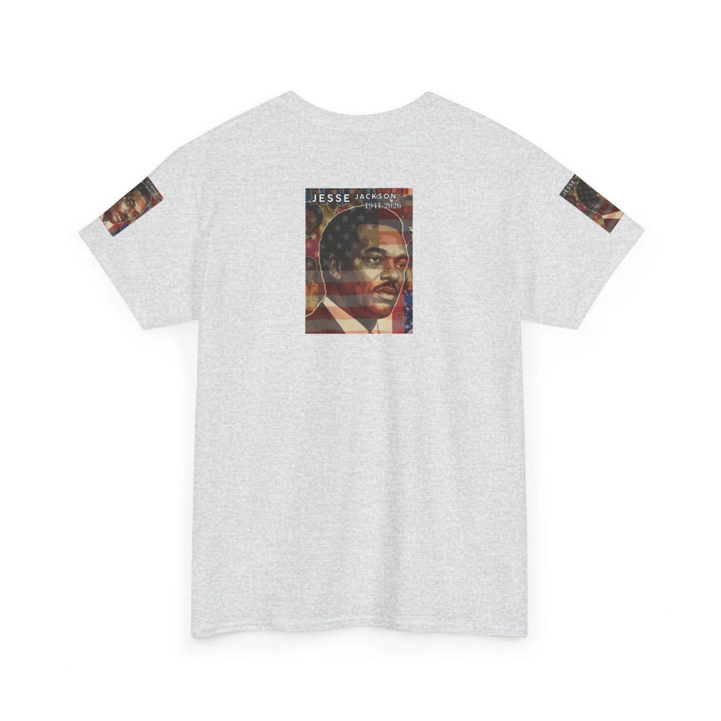 Jesse Jackson Legendary USA Hero Tribute Designer Deluxe Unisex Heavy Cotton