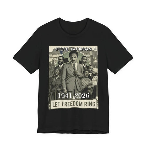 "LET FREEDOM RING" Historical Urban Toon Jesse Jackson Legacy Tribute 1941-2026