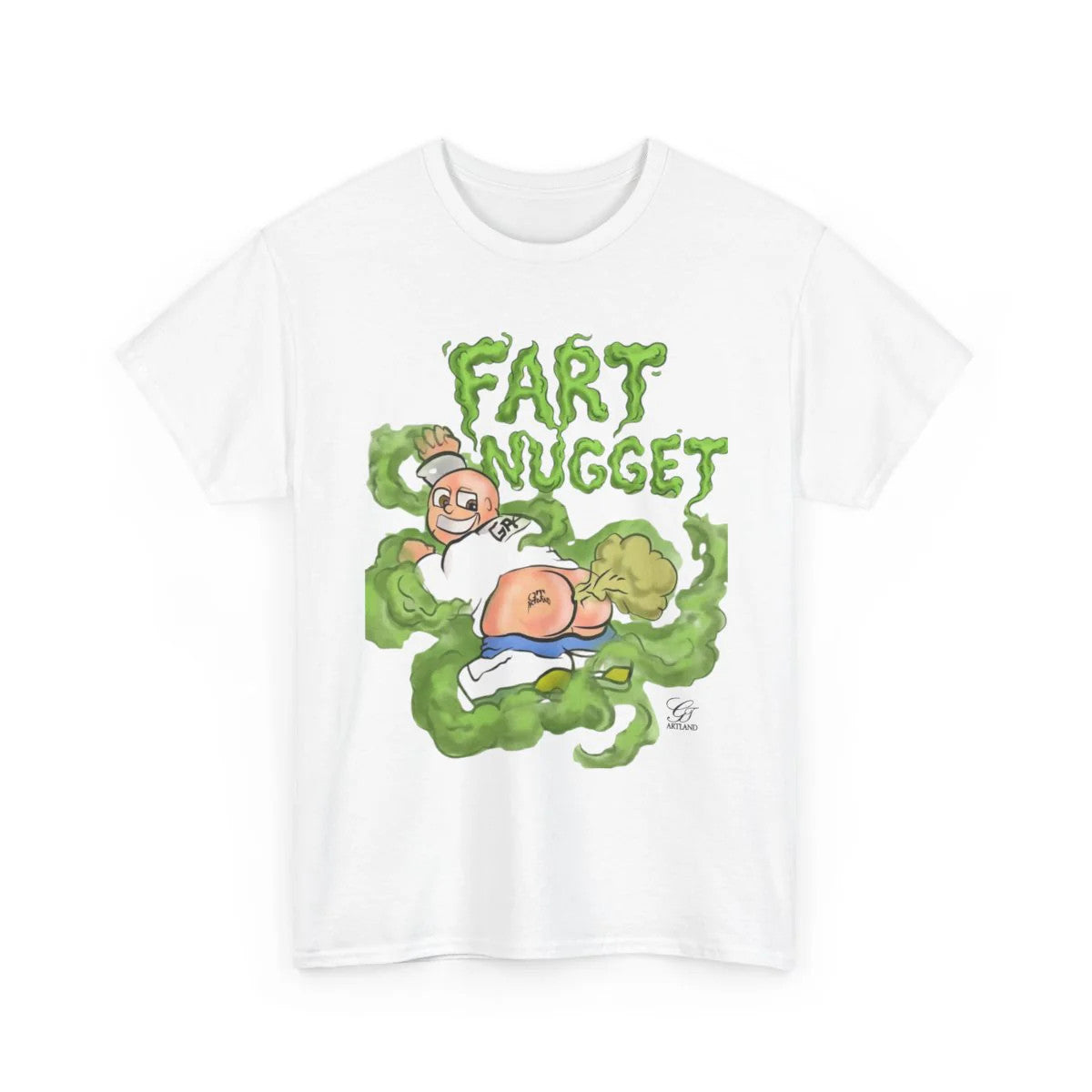 Fart Nugget Unisex Heavy Cotton Tee by GT Artland