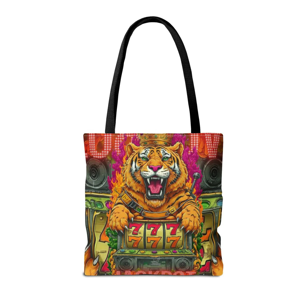 Tiger Spirit "Jackpot" Lucky Edition Casino Style HD Tote Bag Designer |