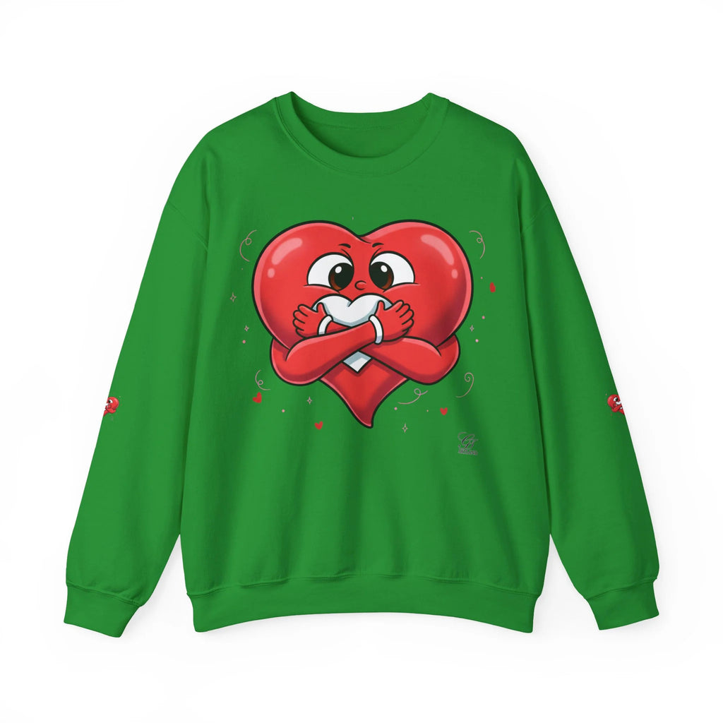 Cute Heart Holding Heart Unisex Heavy Blend™ Crewneck Sweatshirt by GT Artland