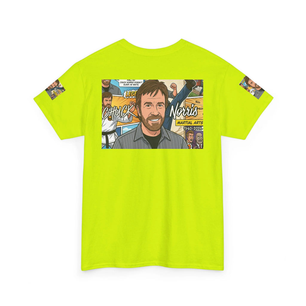 Chuck Norris Legacy Retro Martial Artist Portrait T-Shirt | Comic Style