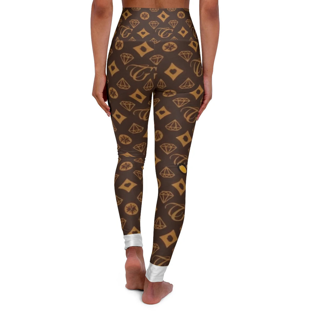 Ebony Luxury Designer GT Urban Fashion High Waisted Yoga Leggings by GT Artland