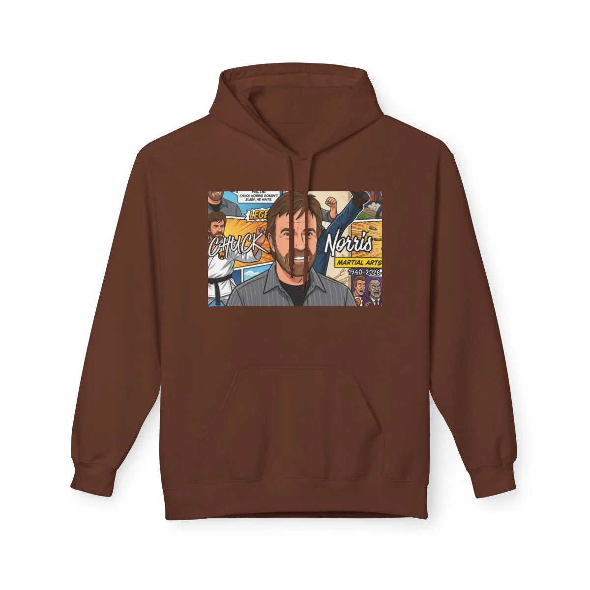 Chuck Norris Urban Toon Elite Designer Unisex Midweight Softstyle Fleece Hoodie