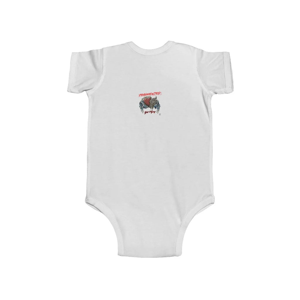 "Fragmented Yet, Flying" Motivational Infant Fine Jersey Bodysuit by GT Artland