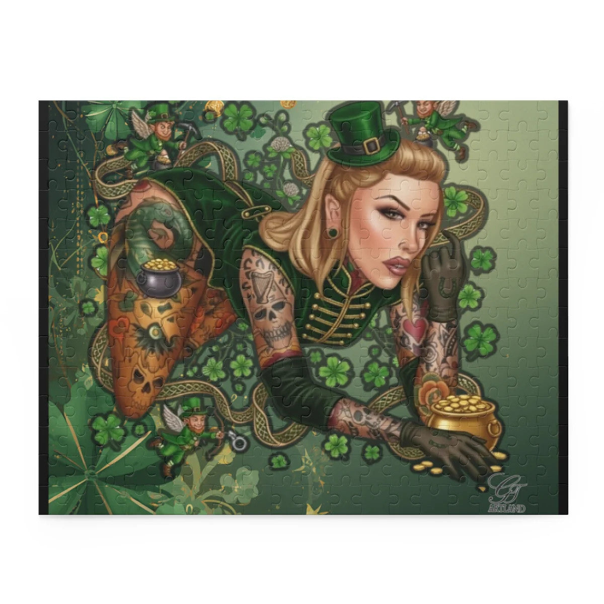 Irish "Lucky Art" Model Vixen Designer Puzzle (120, 252, 500-Piece) by GT