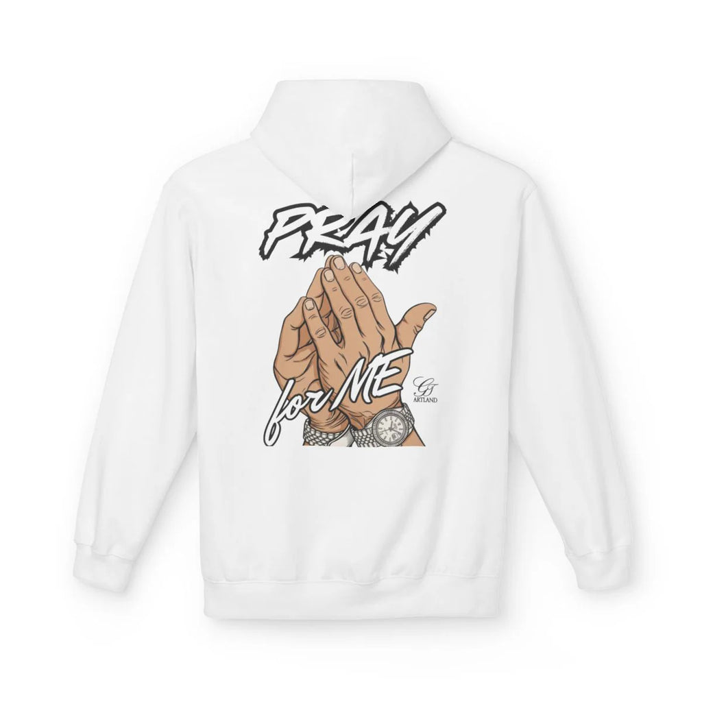 Pray For Me Elite Designer Unisex Midweight Softstyle Fleece Hoodie by GT