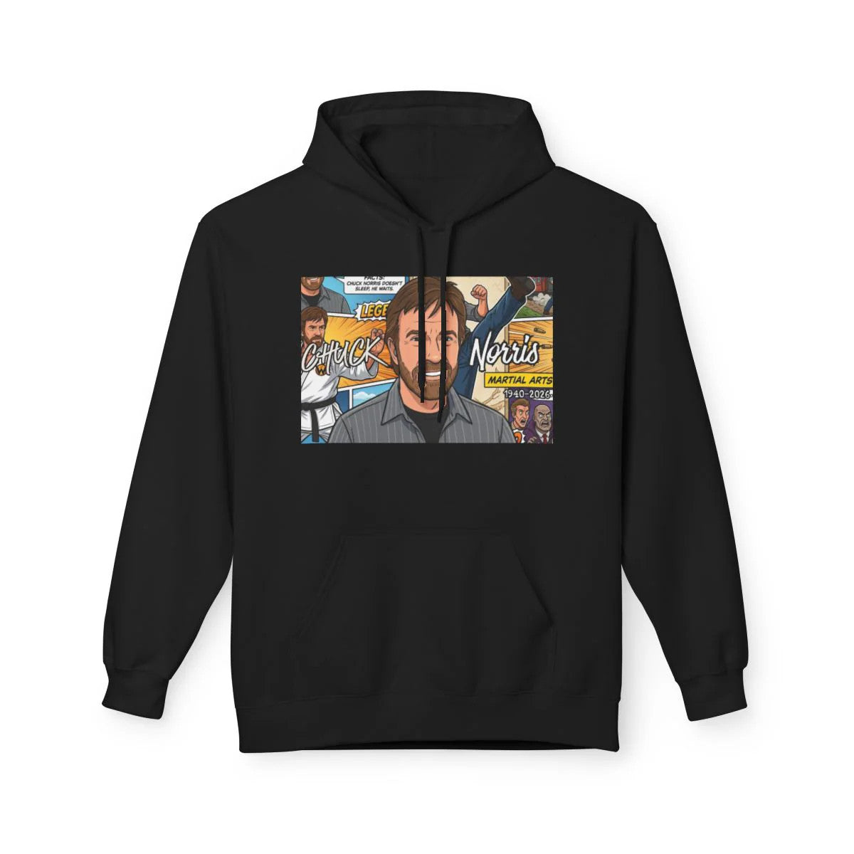 Chuck Norris Urban Toon Elite Designer Unisex Midweight Softstyle Fleece Hoodie
