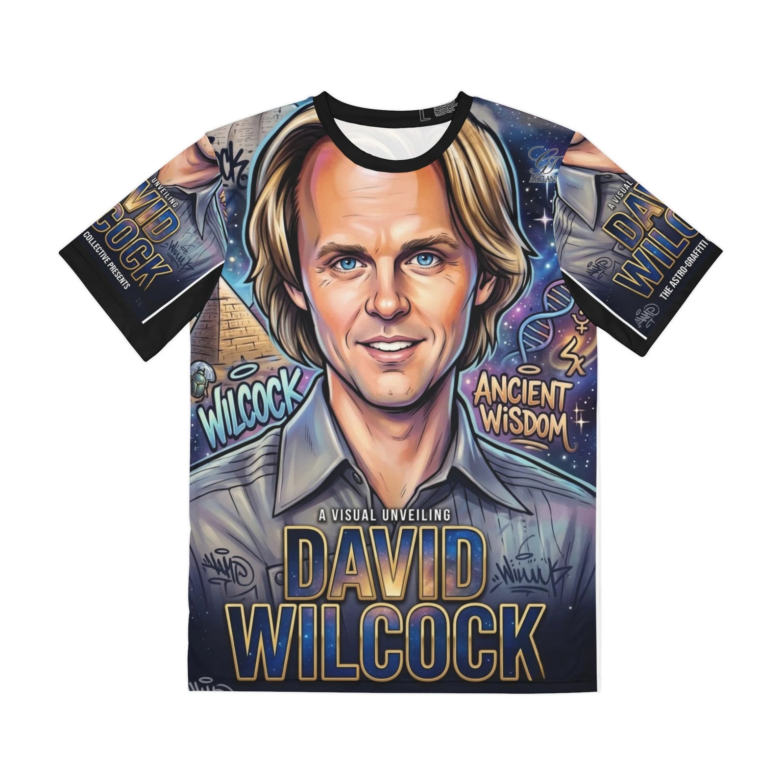 David Wilcock Urban Designer Portrait Tee | Psychedelic Illustration, Ancient