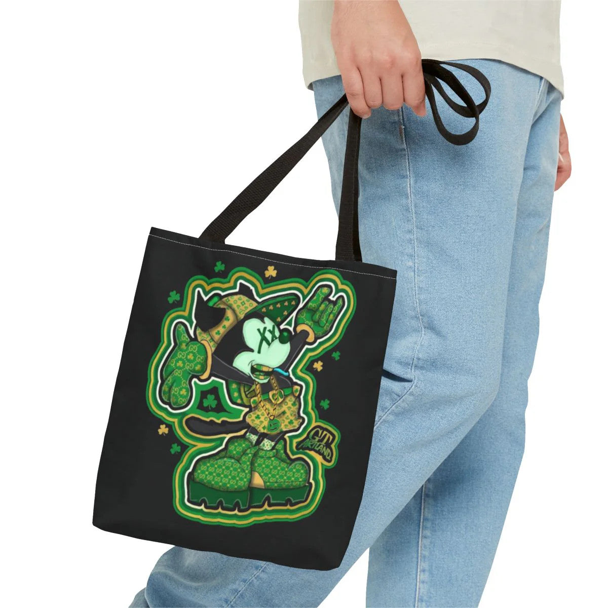 "Lucky Art" Urban Shamrock Designer Mickey Graffiti Splash St. Patrick Theme