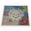 Sheep Autistic Support Puzzle Styled  16 X 20 In Collectors Canvas Painting