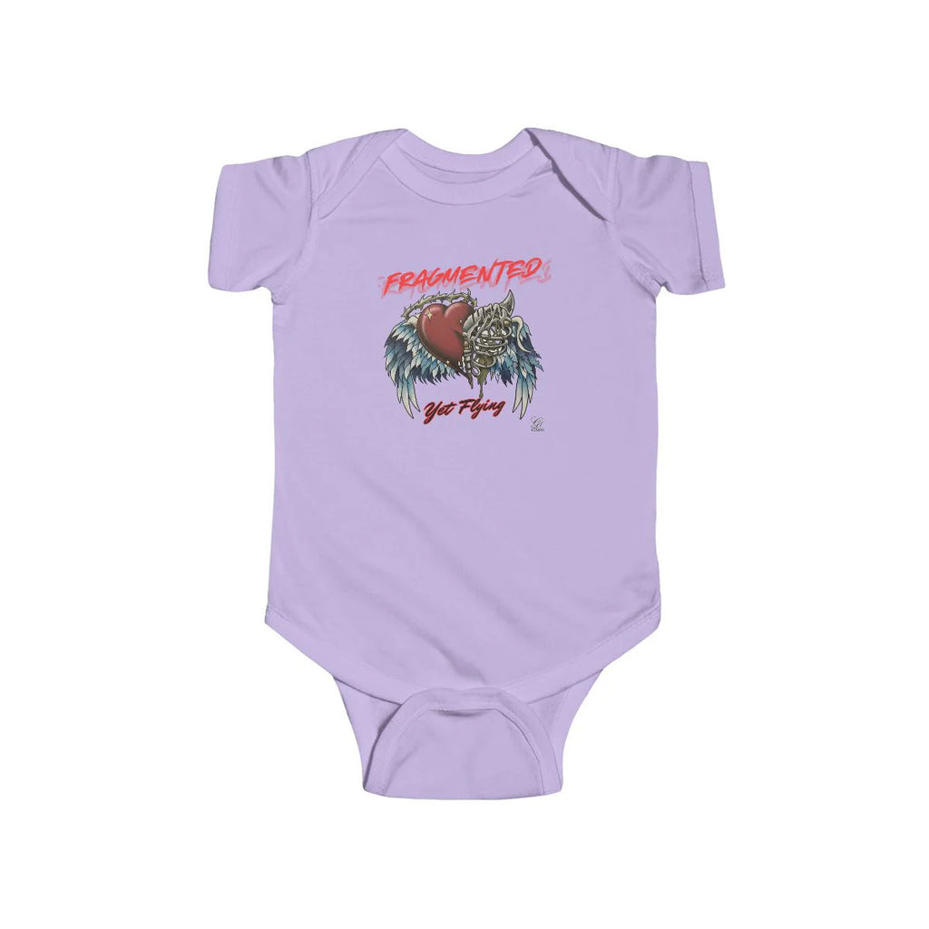 "Fragmented Yet, Flying" Motivational Infant Fine Jersey Bodysuit by GT Artland