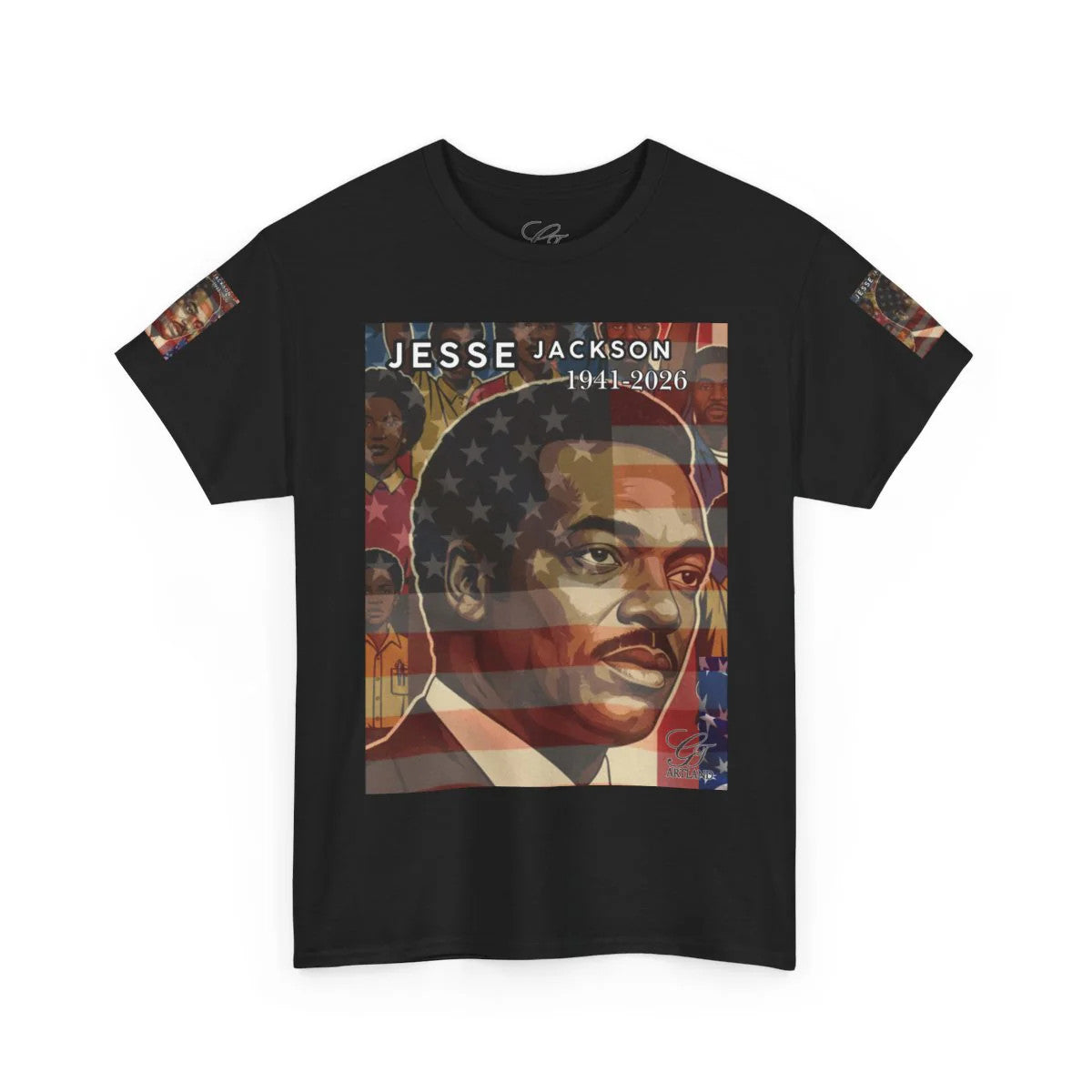 Jesse Jackson Legendary USA Hero Tribute Designer Deluxe Unisex Heavy Cotton