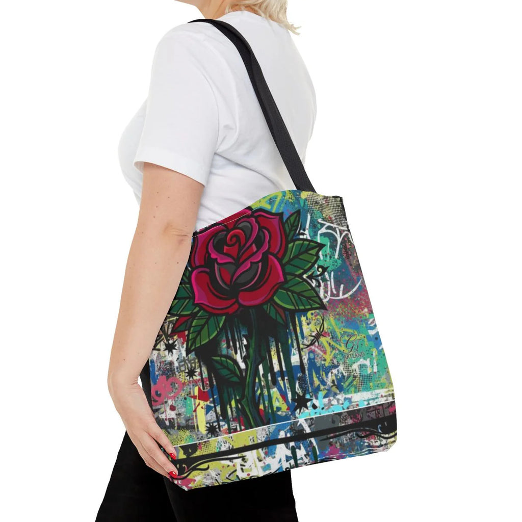 Dripping Heart Graffiti Swag Love Drip Designer Tattoo Rose Splash Tote Bag