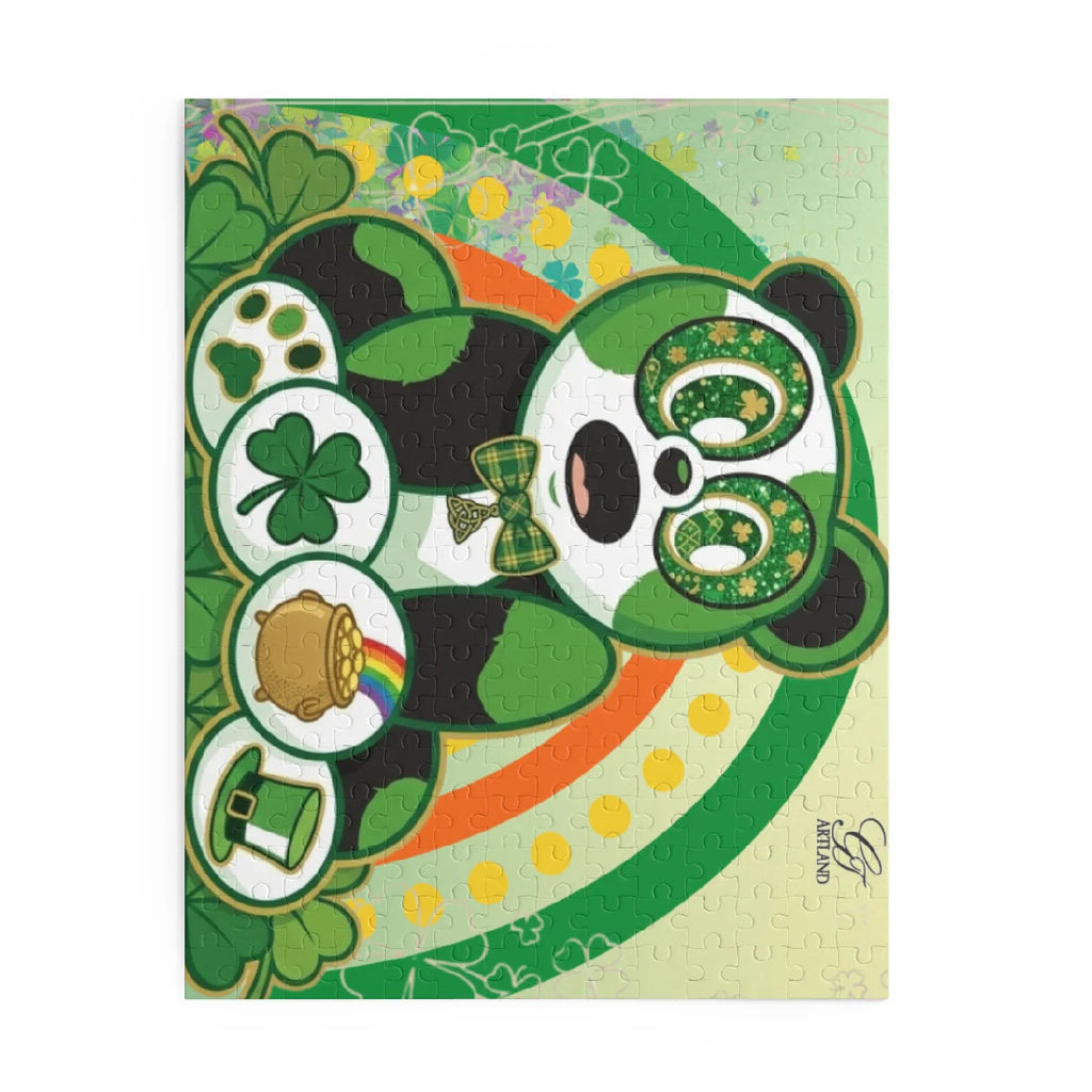 Panda Irish "Lucky Art" Designer Puzzle (120, 252, 500-Piece) by GT Artland