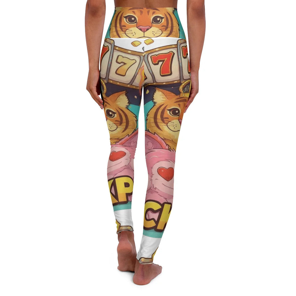 Tiger 777 High Rolla Urban Swag High Waisted Yoga Leggings by GT Artland