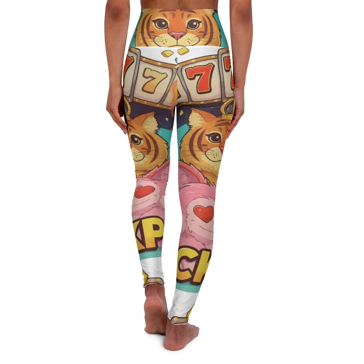 Tiger 777 High Rolla Urban Swag High Waisted Yoga Leggings by GT Artland