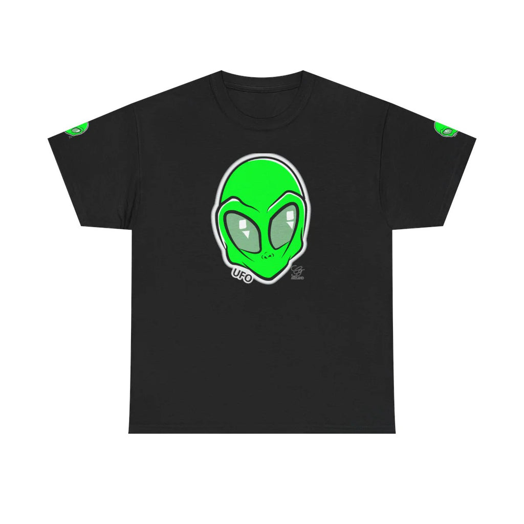 UFO GT Lime Green Orginal Design Graphic T Shirt by GT Artland