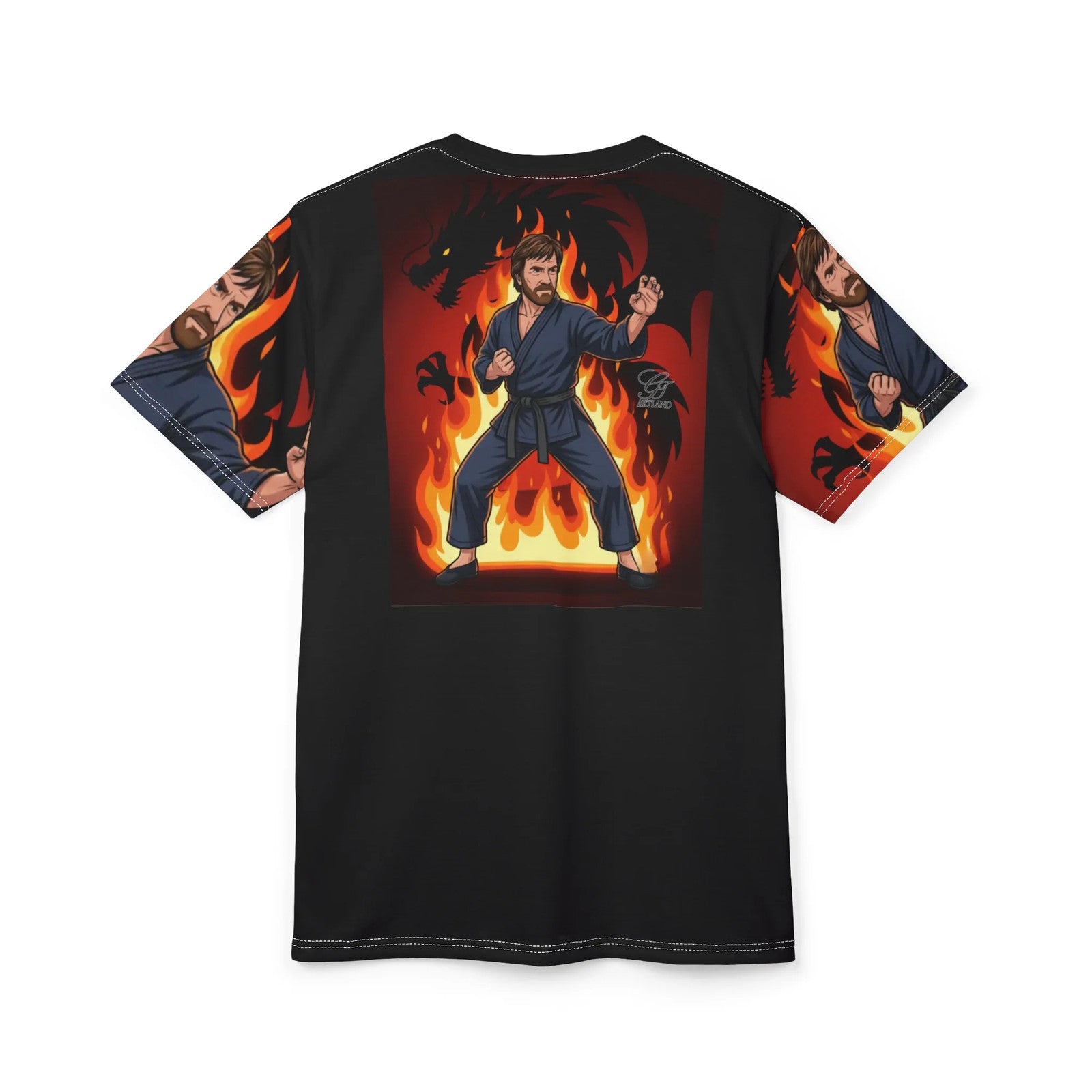 Martial Artist Chuck Norris Flamer Tee | Karate Fighter by GT Artland