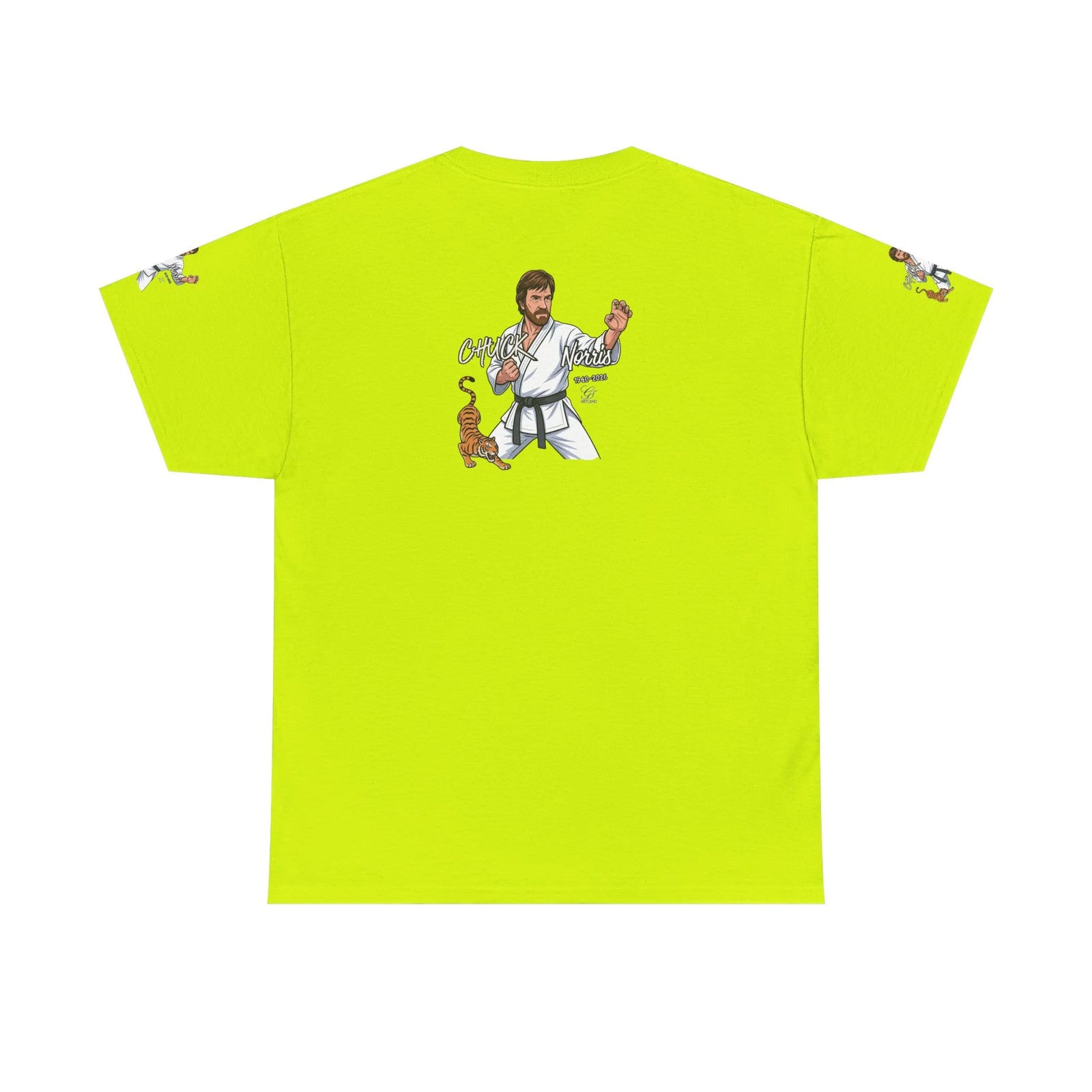 Chuck Norris Karate Pose T-Shirt | Tiger Illustration, Martial Arts Tee by GT