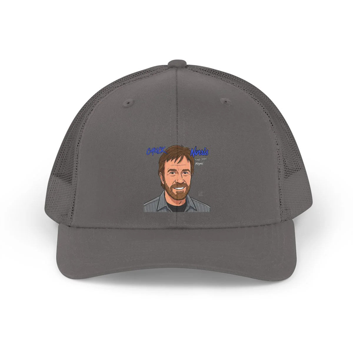 Chuck Norris Toon Designer Trucker Retro Hat by GT Artland